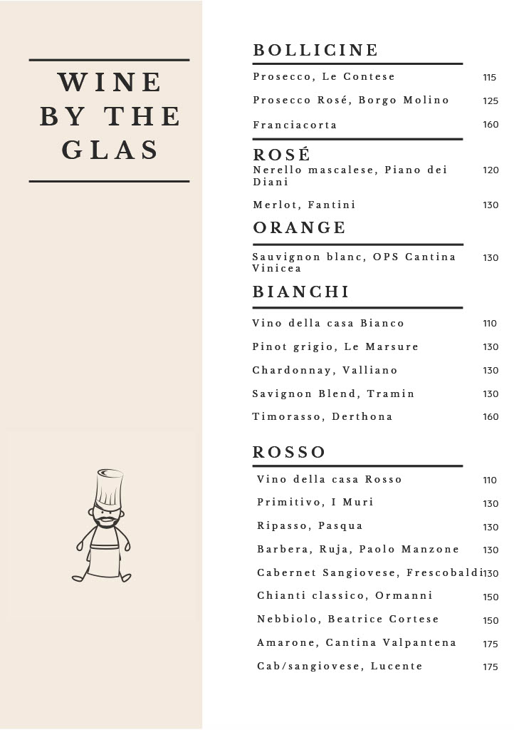 Wine by the glass
