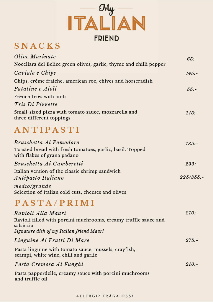 Menu 1